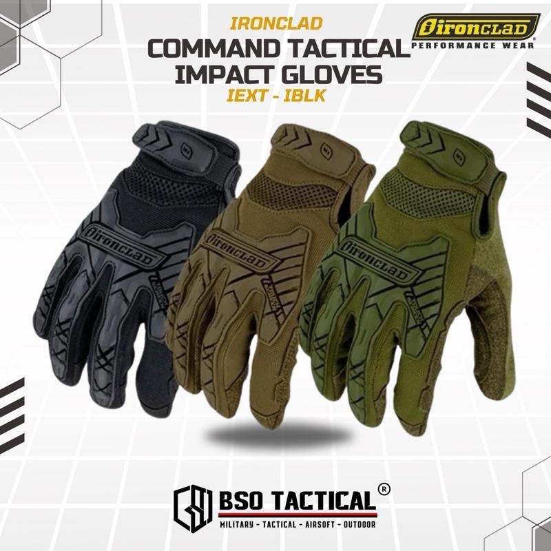 Sarung Tangan Ironclad Command Impact Full Finger Protection Touchscreen Outdoor Glove ( IEXT IBLK )