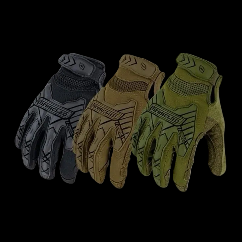 Sarung Tangan Ironclad Command Impact Full Finger Protection Touchscreen Outdoor Glove ( IEXT IBLK )