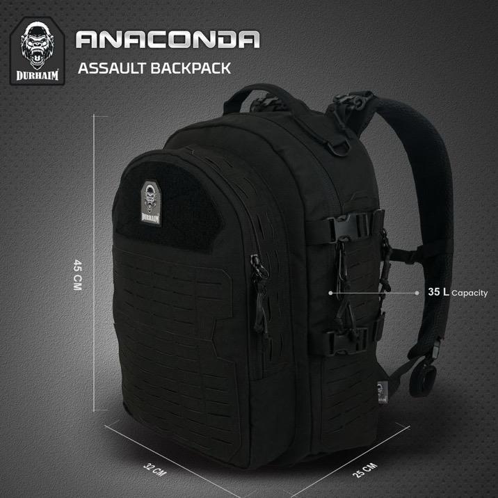 Tas Ransel Tactical Durhaim Anaconda Backpack Multifungsi Outdoor EDC Bag ORIGINAL