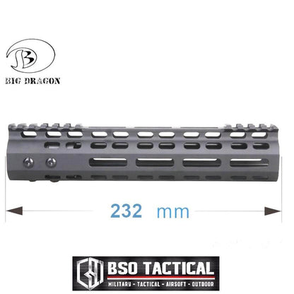 BD Tactical RIS Handguard NSR Style CNC Lightweight Full Metal 9 Inch