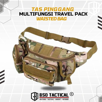 Tas Pinggang Multifungsi Travel Pack Waisted Bag Outdoor Nylon 500gr