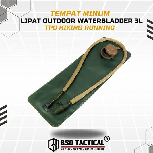 Tempat Minum Lipat Outdoor Waterbladder 3L TPU Hiking Running Backpack Air