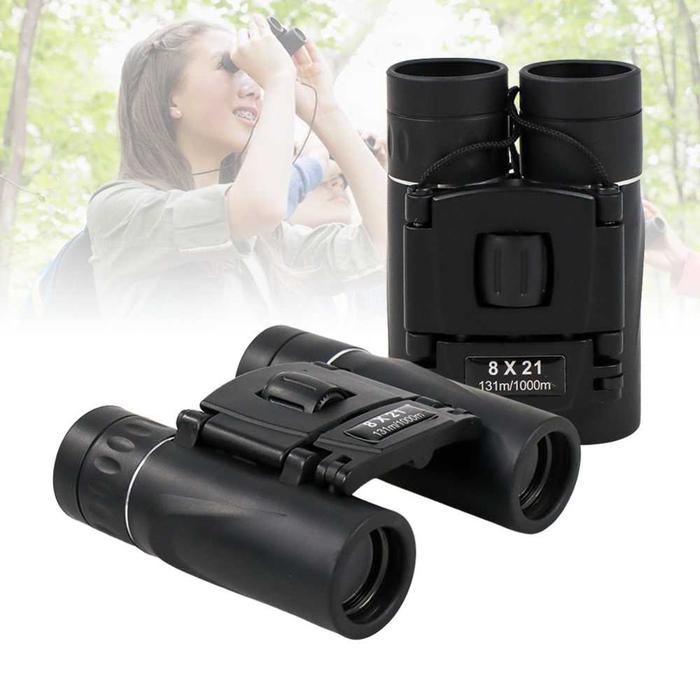 Teropong Binocular 8x21 Outdoor HD Camping Hiking Gear Compact Size