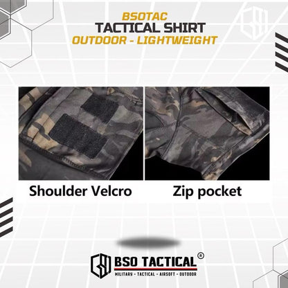 Baju Outdoor Lengan Pendek Shirt Short Sleeve Lightweight Quick Dry Shirt