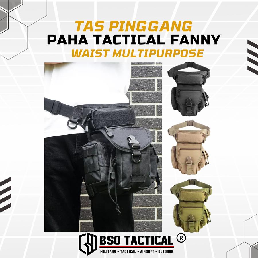 Tas Pinggang Paha Tactical Fanny Waist Multipurpose Outdoor Bag