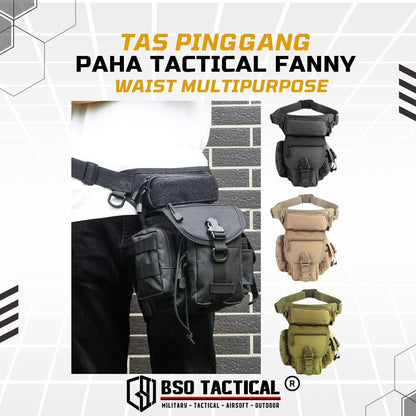 Tas Pinggang Paha Tactical Fanny Waist Multipurpose Outdoor Bag