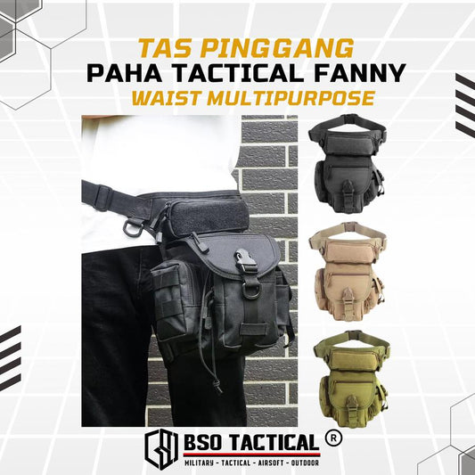 Tas Pinggang Paha Tactical Fanny Waist Multipurpose Outdoor Bag