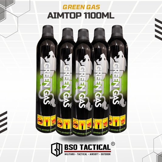 Green Gas AIM TOP Airsoft Arms ETGG 1100ML Silicon Oil Added ORIGINAL