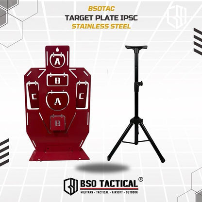 Target Plate Stainless Steel IPSC Practice Competition untuk Latihan WGB GBB GBBR