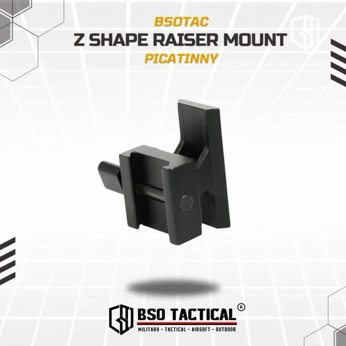 Riser Mount Z Shape 3 Slot Picatinny Metal Peninggi Rail Tactical for Optic Laser Flashlight