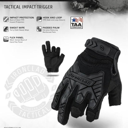 Sarung Tangan Ironclad Command Framer Impact Glove IEXT-FRIBLK