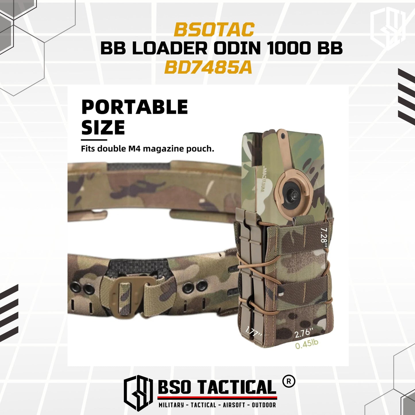 BB Loader Odin Style 1000 BB for M 4 556 Mag AEG Midcap Hicap