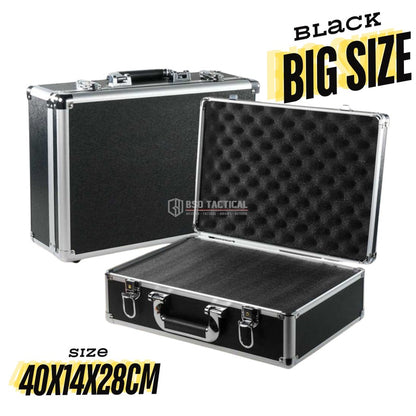 Koper Portable Multifungsi Alumunium Safety Tool Box with Key Precut Foam Case