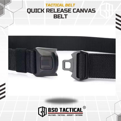 Ikat Pinggang Tactical Belt Rustproof Canvas Metal Buckle Casual Outdoor Belt