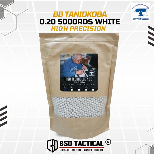 Taniokoba BB Airsoft 6mm White 0.20 0,20 5000rds High Precision - ORIGINAL