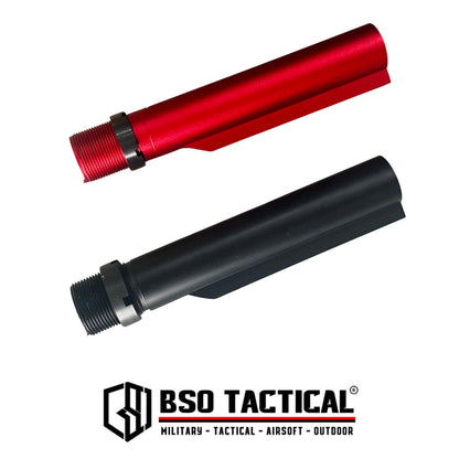 Tabung Popor Airsoft WA M4 GBB Rifle 6 Position Airsoft Pipe Stock RED