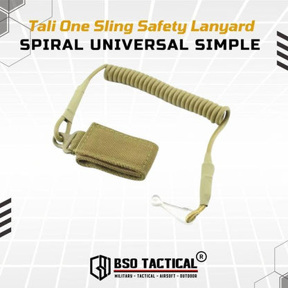Tali One Sling Safety Lanyard Spiral Universal Simple Version