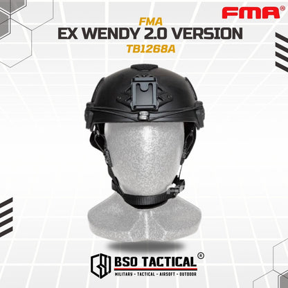 FMA Helmet EX Wendy TWF 2.0 Rail Thick Version Olahraga Outdoor Multifungsi