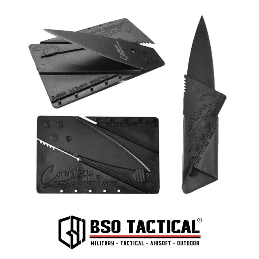 Pisau Kartu Lipat Folding Knife Sinclair Cardsharp Survival EDC