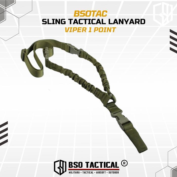Sling Tactical Lanyard Viper 1 Point Strap Adjustable Metal Hook