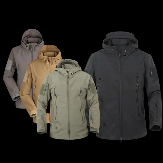 Jacket TAD Style Sharkskin Outdoor Thermal Waterproof Zipper Light Unisex Bahan Softshell Polar Windproof Jacket Hangat Angin Tahan Air