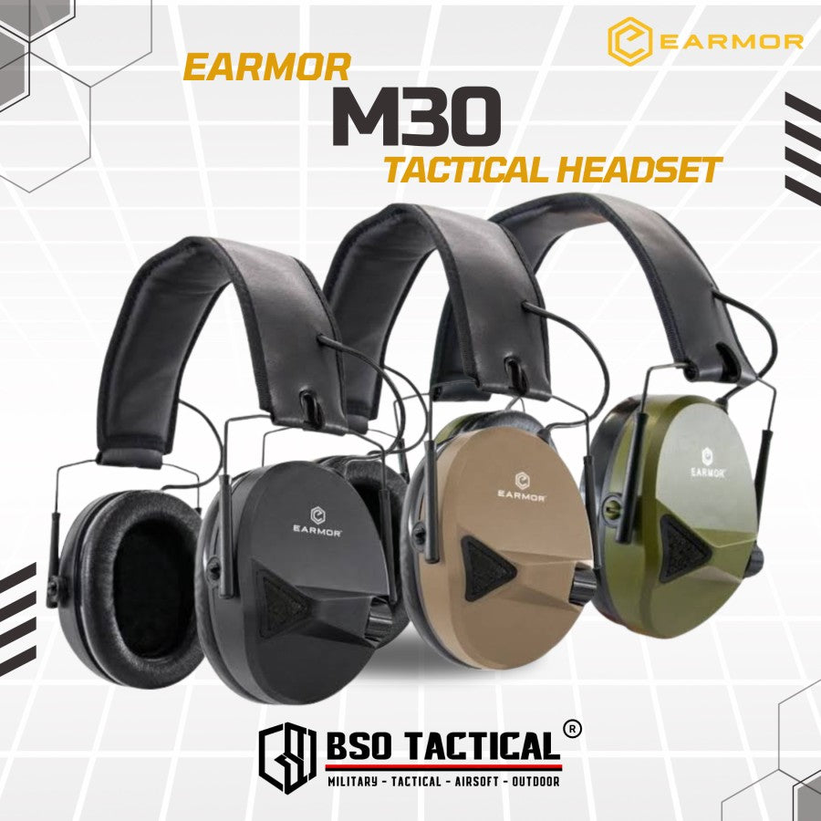 Earmor M30 MOD3 Tactical Electronic Hearing Protection IPSC - ORIGINAL