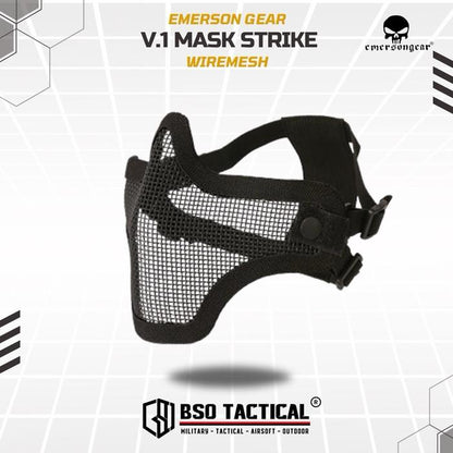 Emerson Gear V1 Masker Jaring Mesh Strike Mask Tactical Outdoor