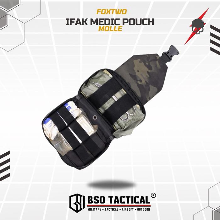 FOX TWO Tactical IFAK Medic Pouch Molle Multifungsi EDC Bag Pouches ORIGINAL FOXTWO