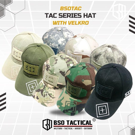 Topi Velkro Tactical Series dengan Perekat Cap Hat Tactical Outdoor