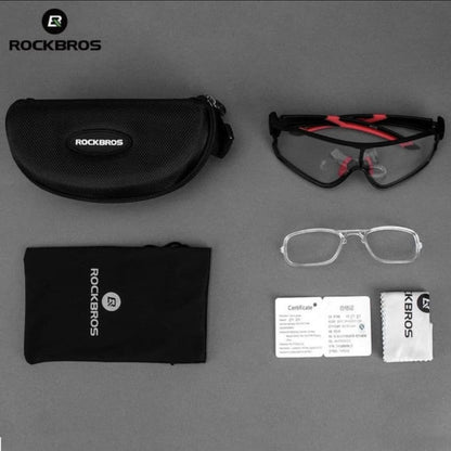 Kacamata Sepeda Outdoor Cycling Sunglasses Rockbros Sunglasses Photochromic Olahraga Sport Mancing - ORIGINAL
