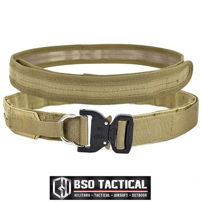 Ikat Pinggang Outdooor Belt Molle 2 Layer dengan Buckle Alloy dan Sistem Molle untuk Perlengkapan Outdoor Outer Inner Belt