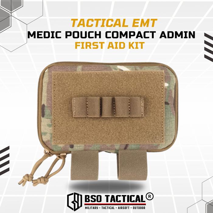 Tactical EMT Medic Pouch Compact Admin First Aid Kit Trauma Kit Organizer Molle