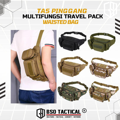 Tas Pinggang Multifungsi Travel Pack Waisted Bag Outdoor Nylon 500gr