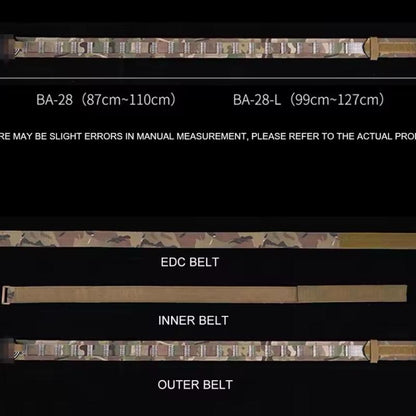 Ikat Pinggang WS Assaulter Tactical Belt Gen 2 Molle Warbelt Outdoor Quick Release Buckle 3 in 1
