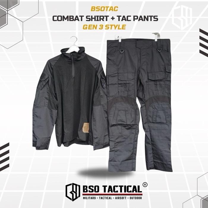 BSOTAC Outdoor Sport Shirt & Tactical Pants G3 Style untuk Latihan Outdoor Gear Olahraga