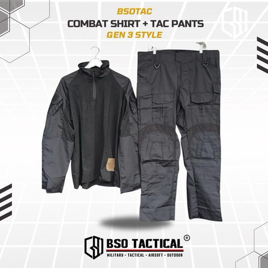 BSOTAC Outdoor Sport Shirt & Tactical Pants G3 Style untuk Latihan Outdoor Gear Olahraga