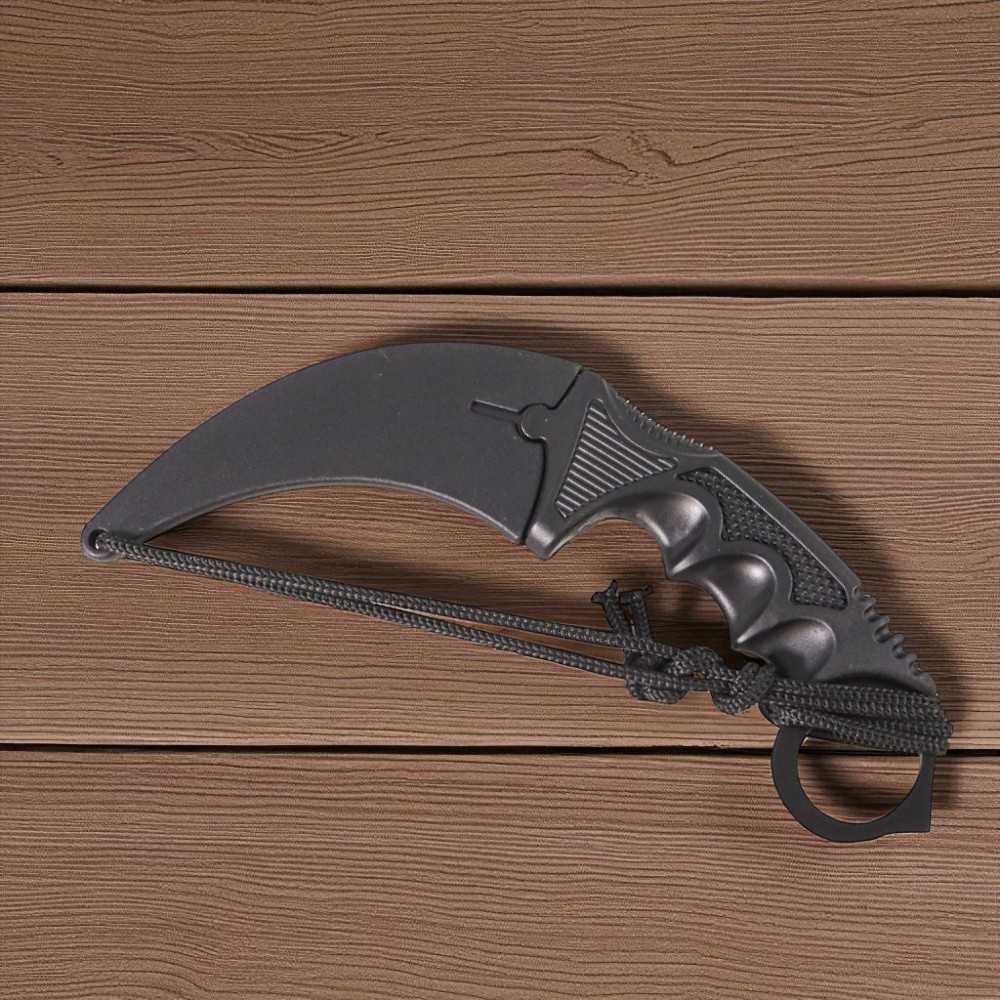 Pisau Krambit CS GO Tactical Outdoor Hunting Knife EDC Survival Knife - Black