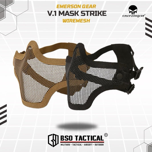 Emerson Gear V1 Masker Jaring Mesh Strike Mask Tactical Outdoor