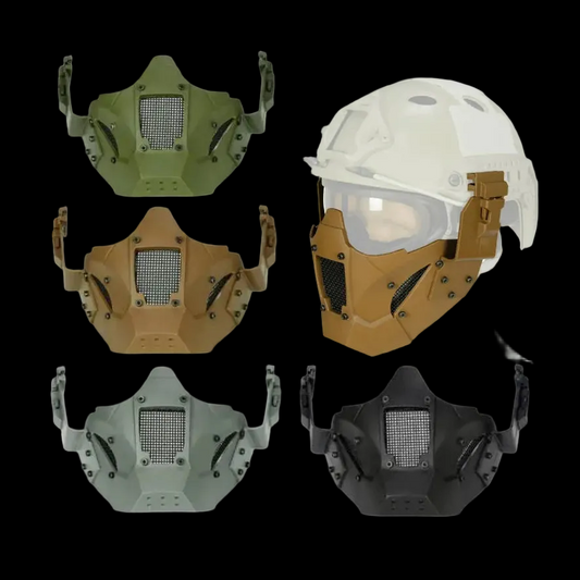 Tactical Mask Iron Warrior Half Face Protection Helmet Accesories