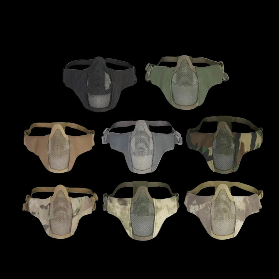 Emerson Gear Tactical Mask Wiremesh PDW Half Face Mask Masker Jaring