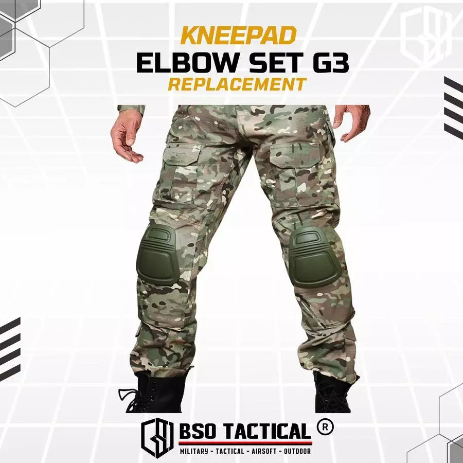 Tactical Kneepad Elbow Set G3 Replacement for Tactical Pants