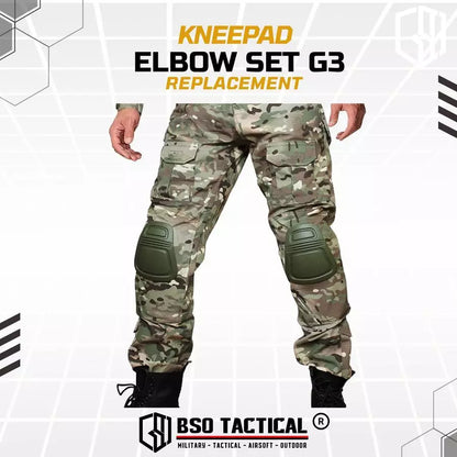 Tactical Kneepad Elbow Set G3 Replacement for Tactical Pants