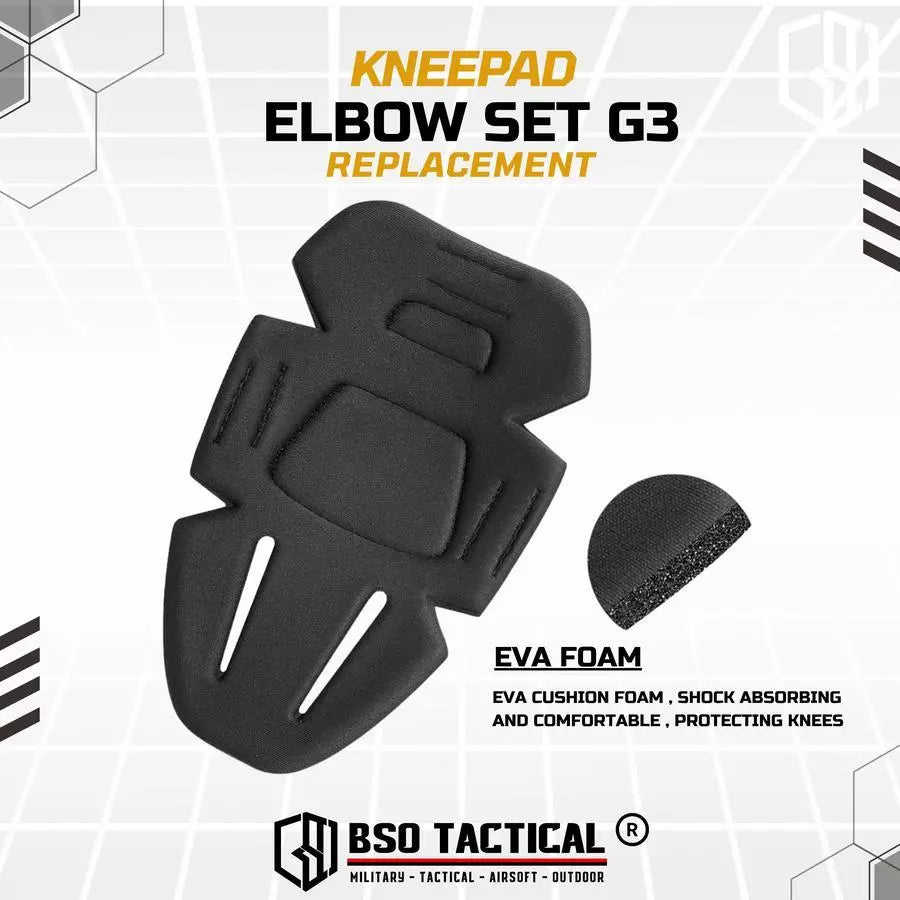 Tactical Kneepad Elbow Set G3 Replacement for Tactical Pants