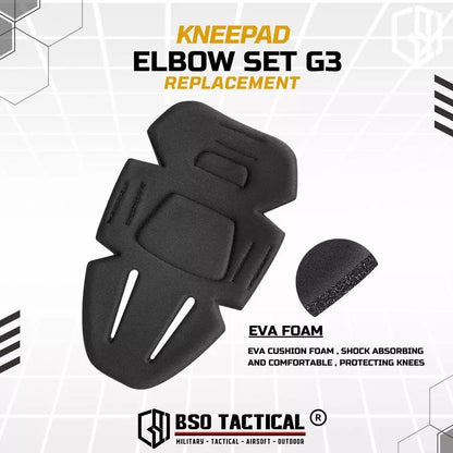 Tactical Kneepad Elbow Set G3 Replacement for Tactical Pants