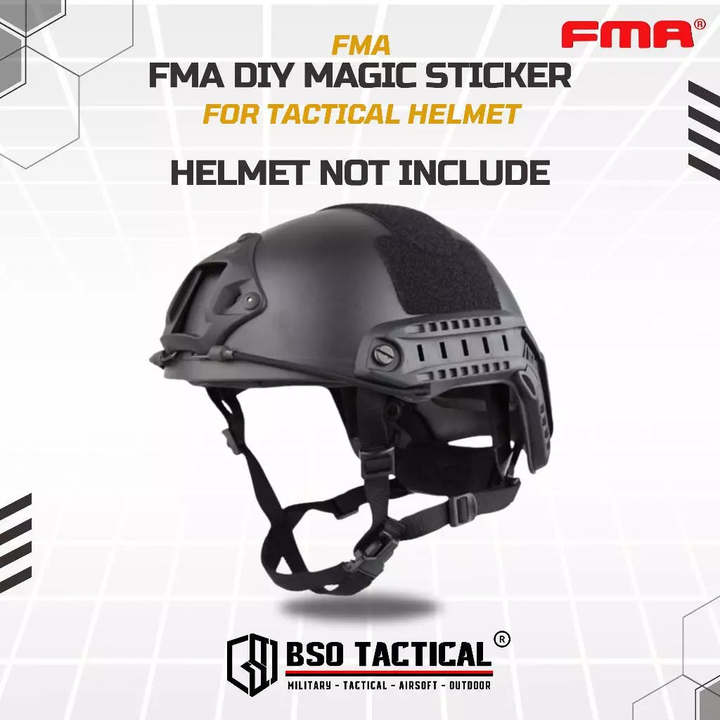 Perekat FMA DIY Magic Sticker For Tactical Helmet Universal - TB406