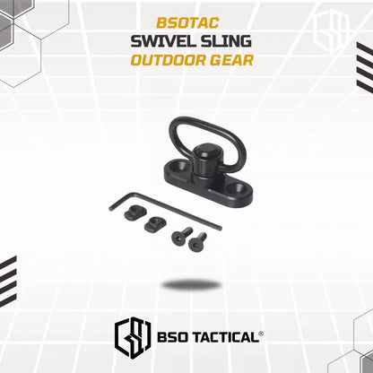 BSOTAC Kaitan Outdoor Swivel Sling Lanyard Mount Rail Gantungan Tali Bahan Alumunium