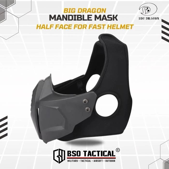 BD Tactical Half Face Mask Mandible for Tactical Helmet PJ MH BJ Helm - BD6652