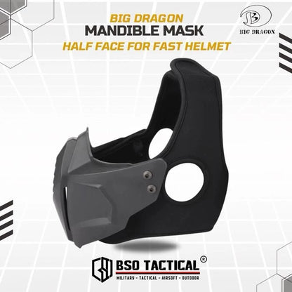 BD Tactical Half Face Mask Mandible for Tactical Helmet PJ MH BJ Helm - BD6652