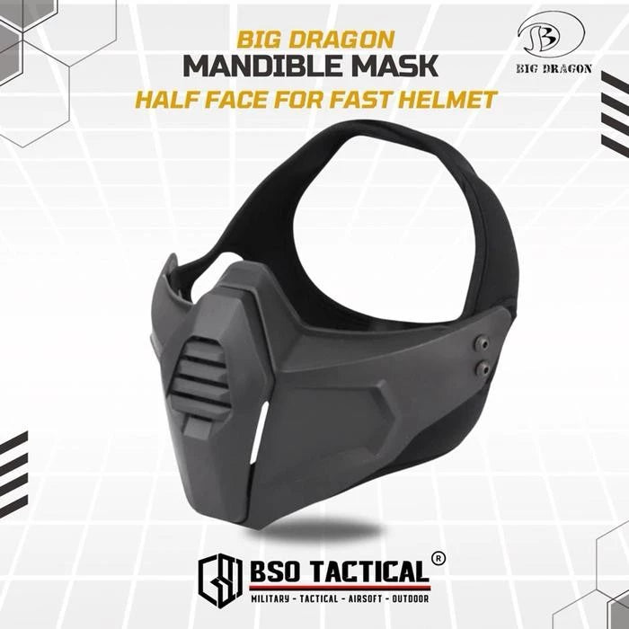 BD Tactical Half Face Mask Mandible for Tactical Helmet PJ MH BJ Helm - BD6652